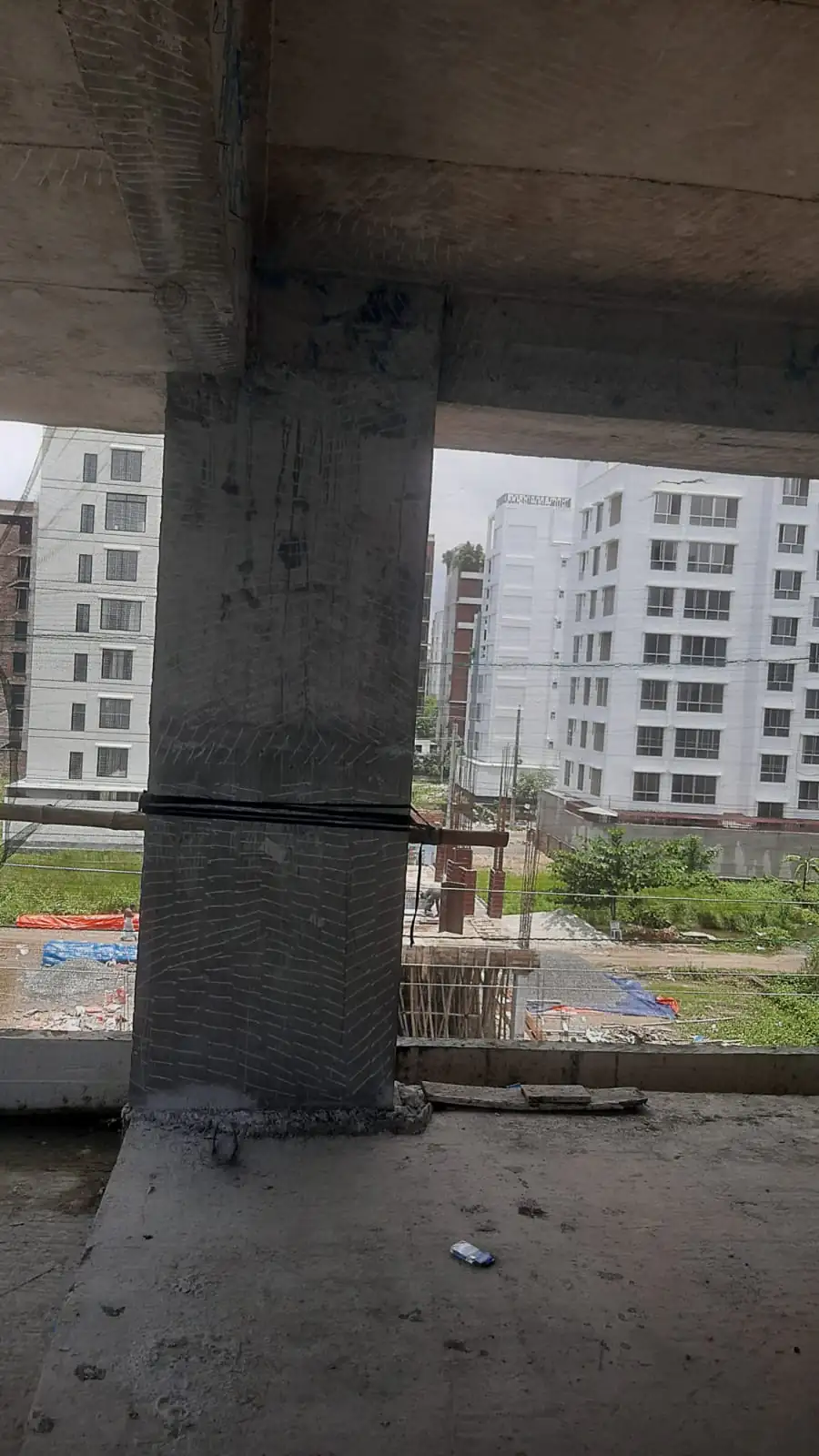 Concrete frame under supervision